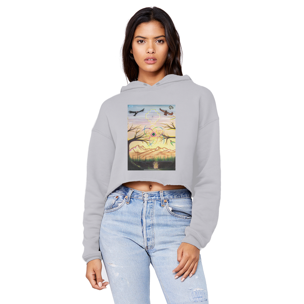 Golden hour Cropped Hoodie