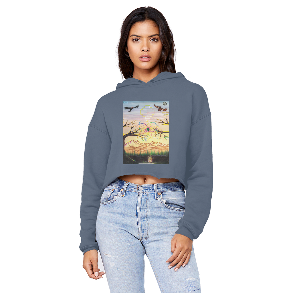 Golden hour Cropped Hoodie