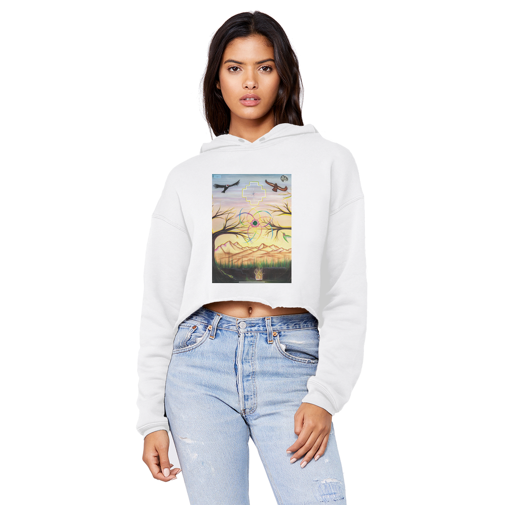 Golden hour Cropped Hoodie