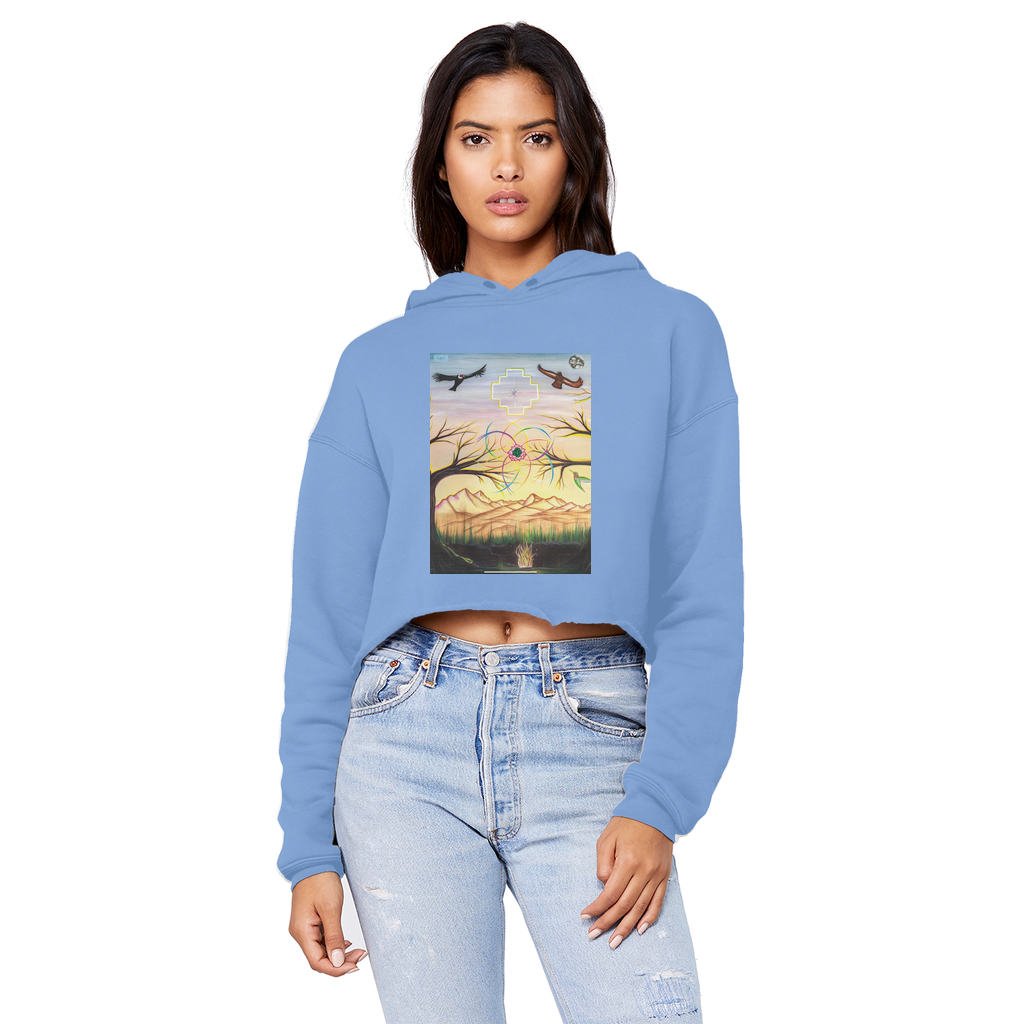 Golden hour Cropped Hoodie