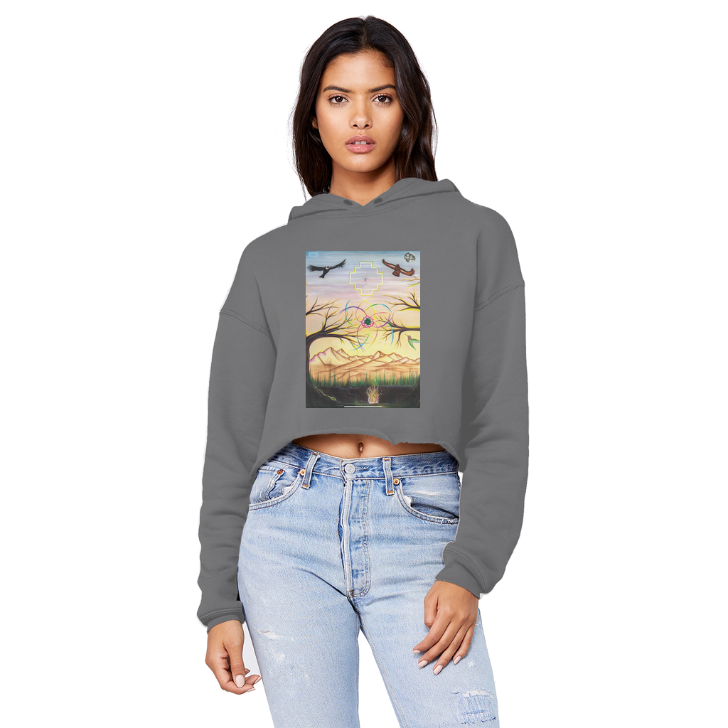 Golden hour Cropped Hoodie